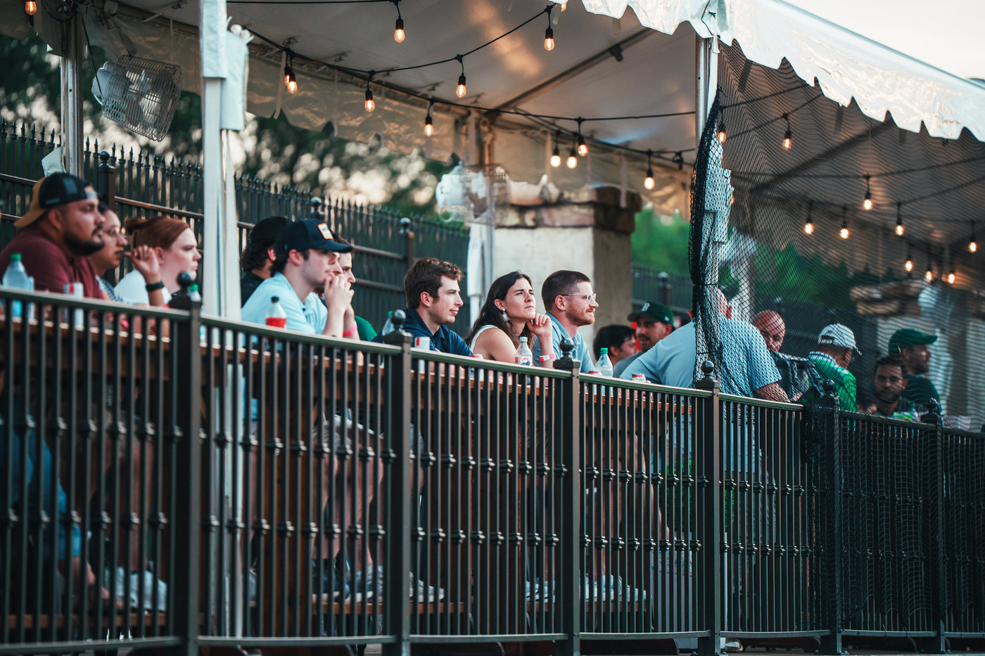 Guests at the South Stage rail on a 2026 matchday